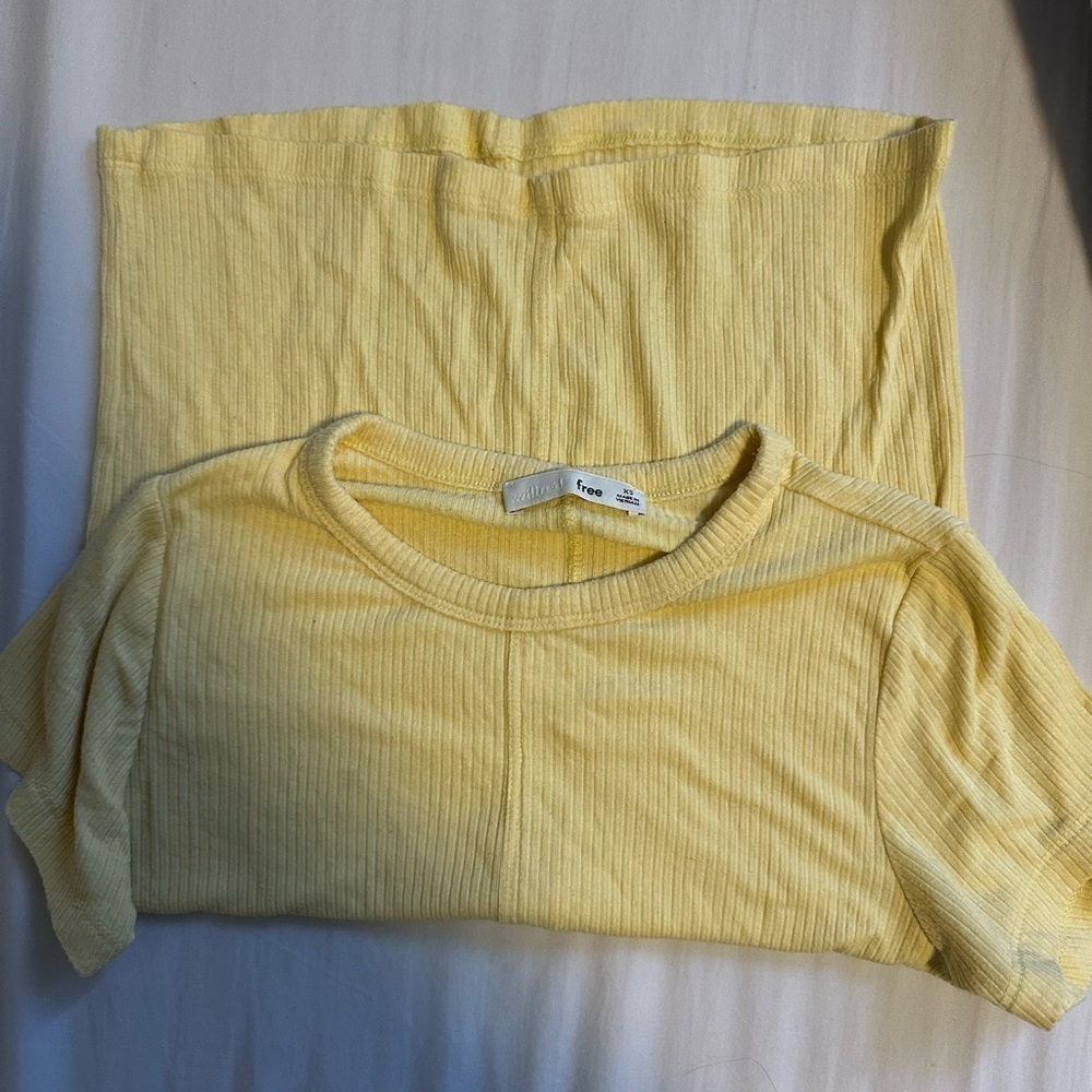 Wilfred Yellow Ribbed Top - Picture 3 of 3